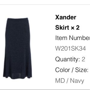 Sparkle knit skirt navy by Worth NWT